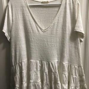 Shop Stevie white ruffled shirt